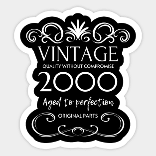 Vintage 2000 - Birthday Gift For Men Sticker